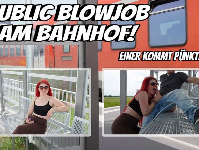 RISKANTER PUBLIC Blowjob am Bahnhof – Einer kommt pünktlich!!!