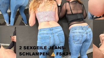 2 SEXGEILE JEANS-SCHLAMPEN|FSK21 Parkdeck-FICK mit 2 USERN!!
