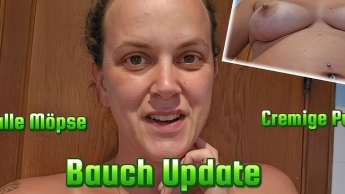 Bauch und Titten Update! Meine Brüste sind gewachsen und meine Muschi dauergeil!