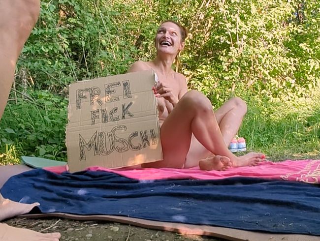FREIFICK MUSCHI!!! Gratis Fick-Aktion am heimischen FKK Strand! Familie stört meinen Plan…