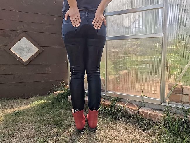 Outdoor meine Jeans benetzt