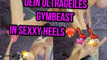 Unikates versautes Gymbunny in Sexxy-Highheels lass uns hier versauten Sport treiben??